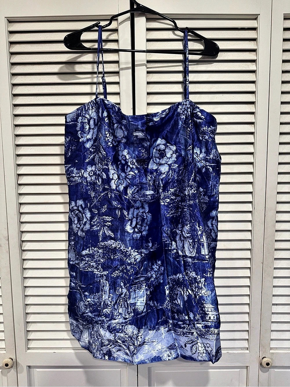 J.Crew Shift dress in garden toile-print memory satin Floral Mini Dress in Blue